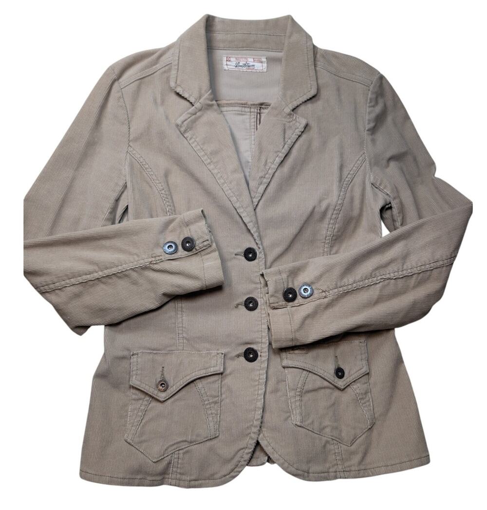 Levi's Strauss Signature Corduroy Blazer Jacket Medium Chic Western